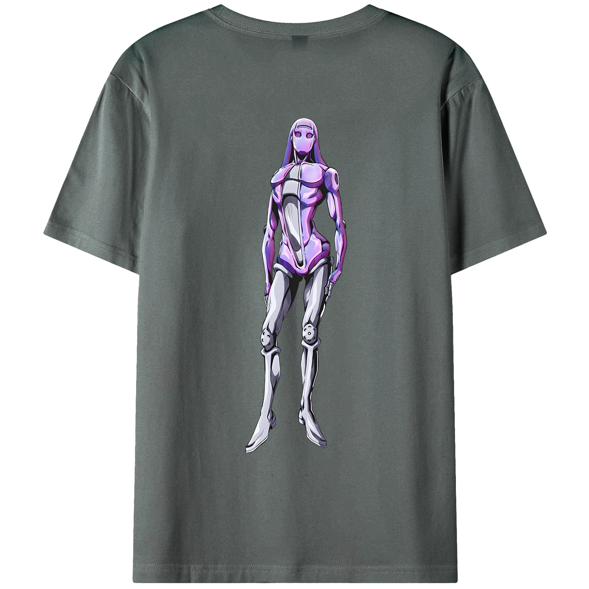 （画像用） ジョジョの奇妙な冒険 JoJo's Bizarre Adventure 綿100％ メンズ半袖Tシャツ（バックプリント） 通気性